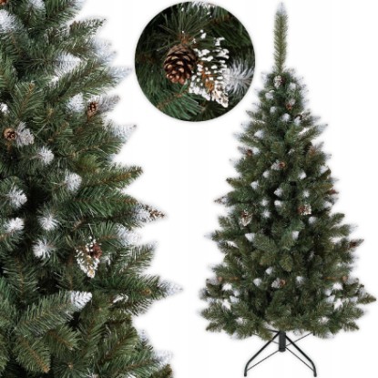 Obrazek Choinka sztuczna Sosna diamentowa ośnieżona 220 cm